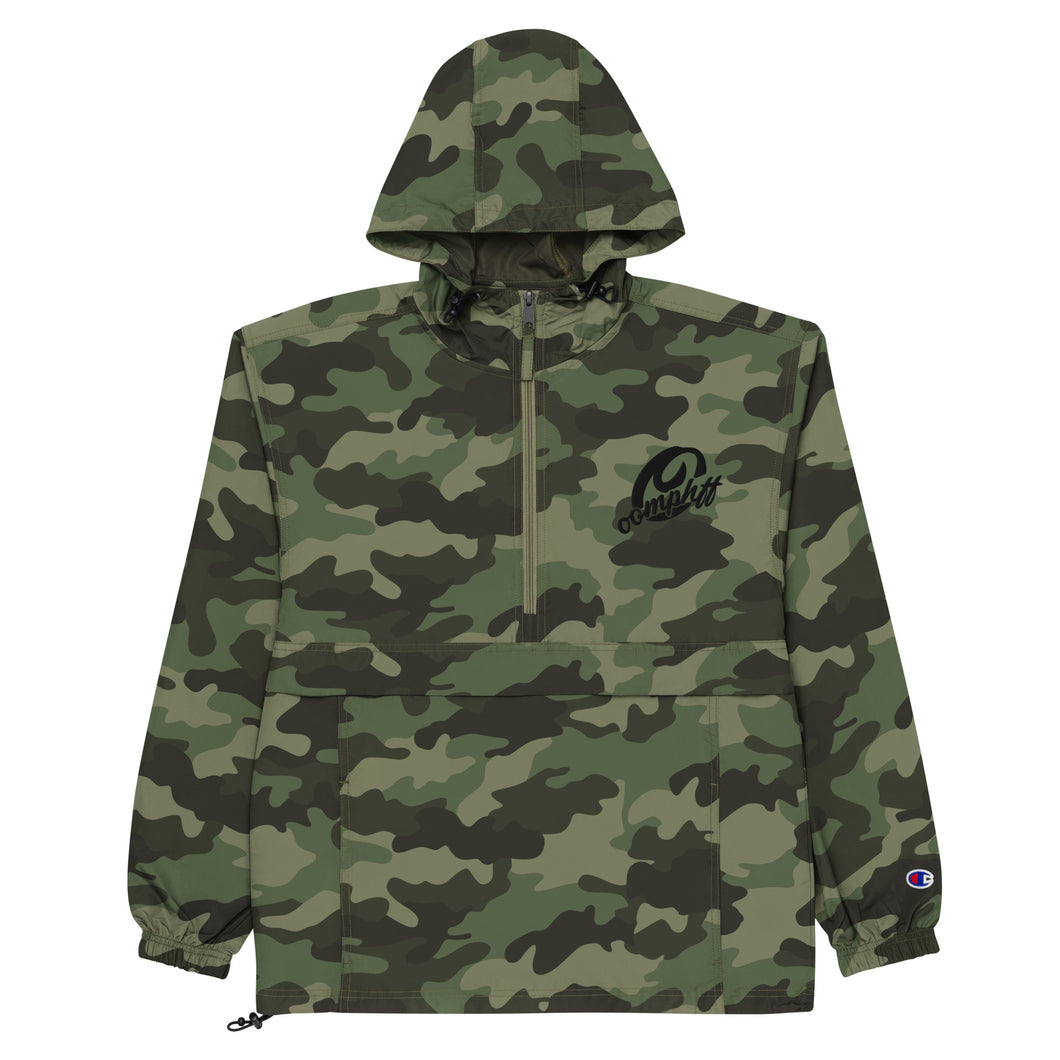 Oomphff Camo Embroidered Champion Packable Jacket